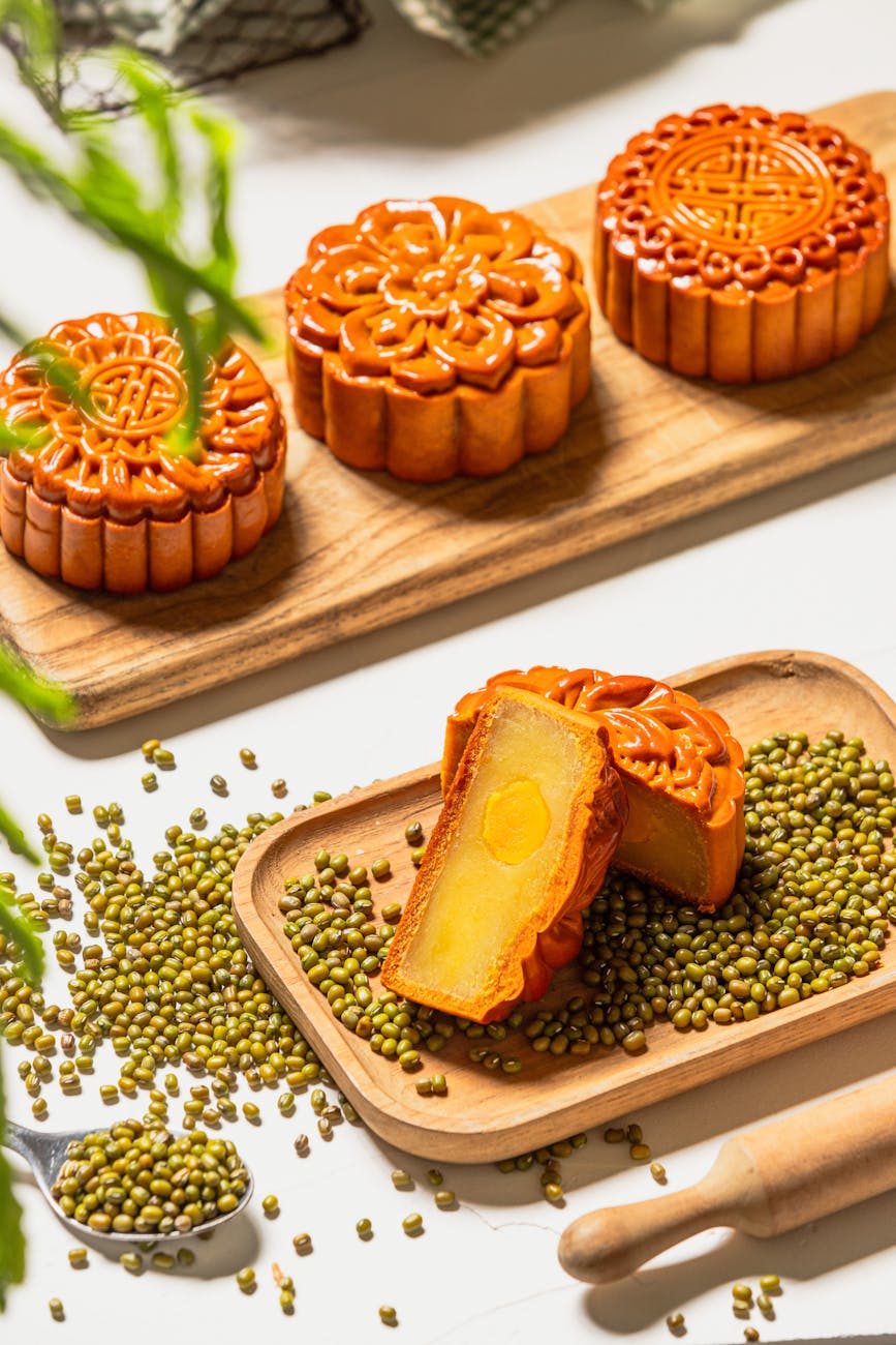 traditional baked mooncakes